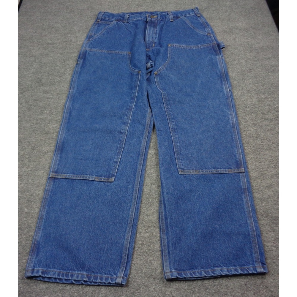 Carhartt B73 DST Double Knee Logger Jeans Mens36x32 (Fit 34x31.5) Loose Wide Leg